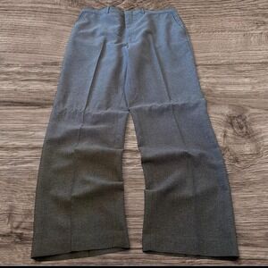 36x30 Grey Pleated Baggy Wide Leg Dress Pants Y2K Grunge 2000s